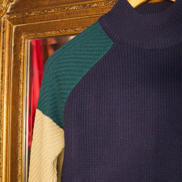Color Block Knit Sweater - Picture 2 of 5
